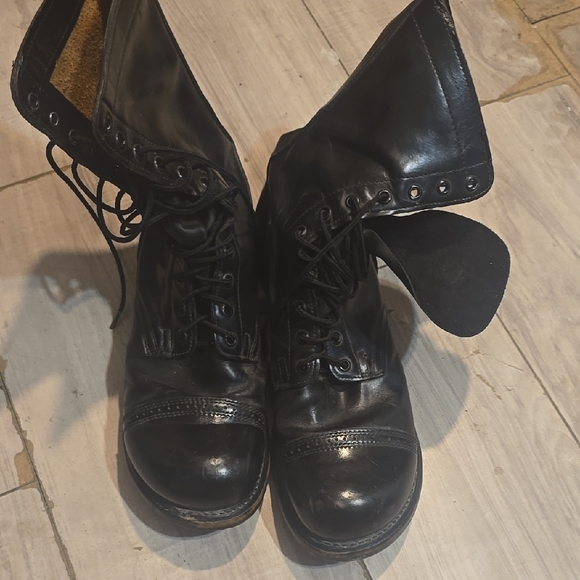 Vintage Double H Brand Black Jump Boots 10.5 - Picture 1 of 16